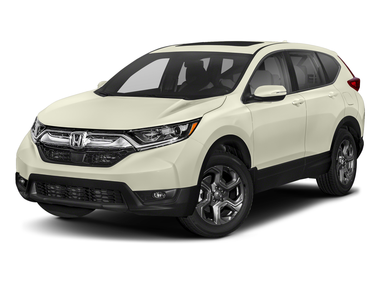 2018 Honda CR-V EX-L in White Diamond Pearl — front three-quarter view