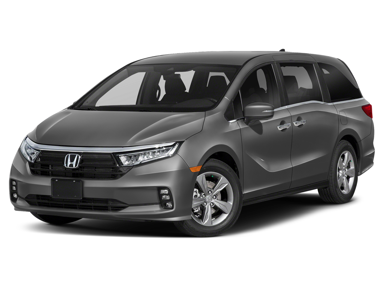 2024 Honda Odyssey EX in Modern Steel Metallic — front three-quarter view