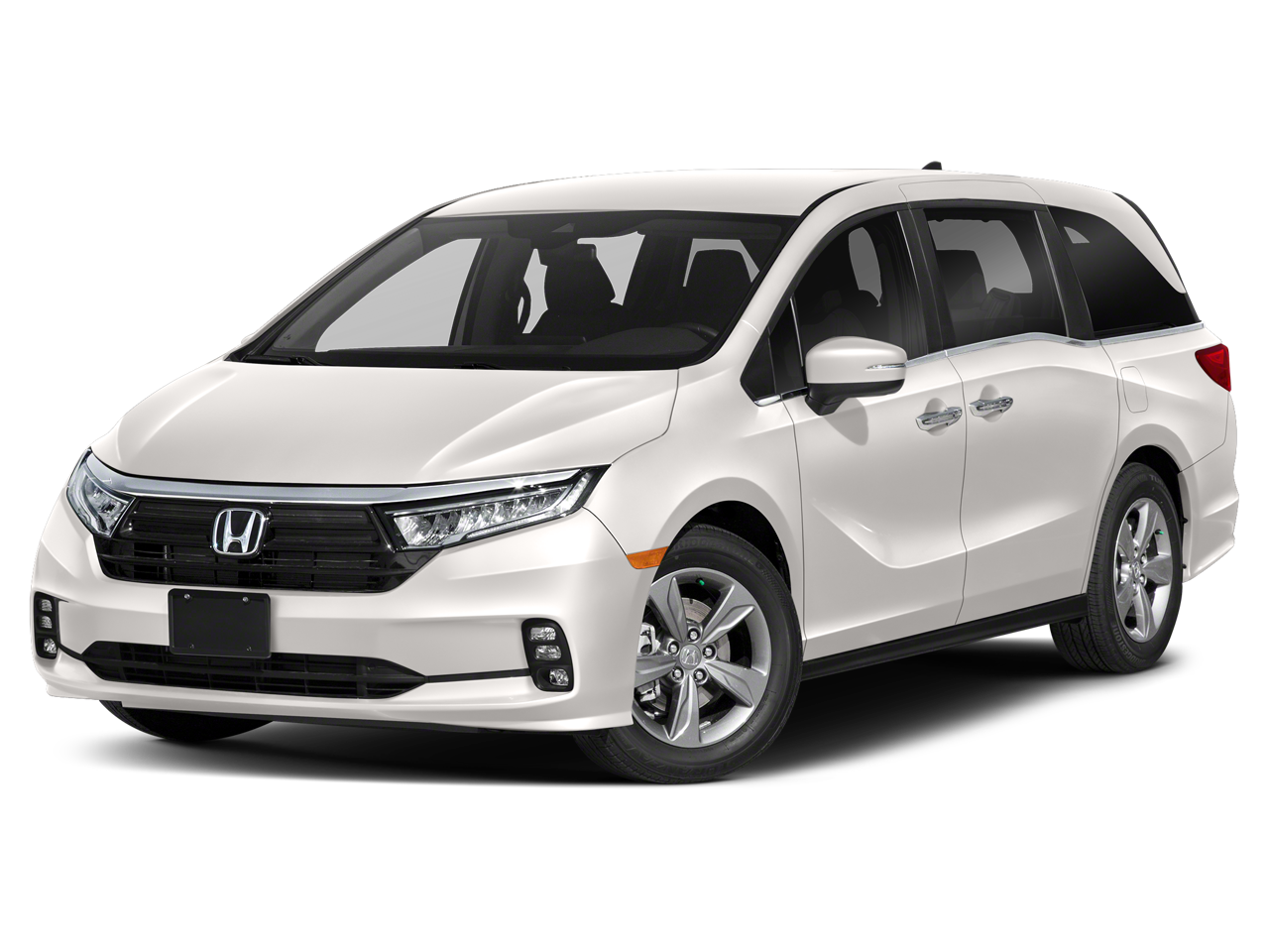 2024 Honda Odyssey EX in Platinum White Pearl — front three-quarter view