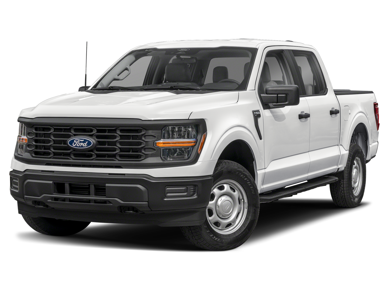 2025 Ford F-150 XL in Oxford White — front three-quarter view
