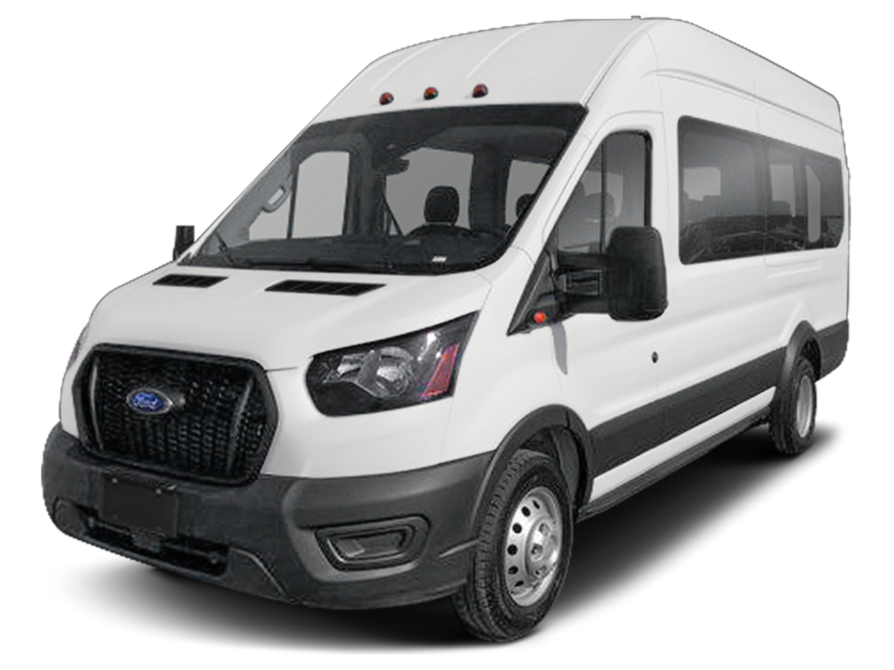 2025 Ford Transit Passenger Wagon HR PASS XL in Oxford White — front three-quarter view