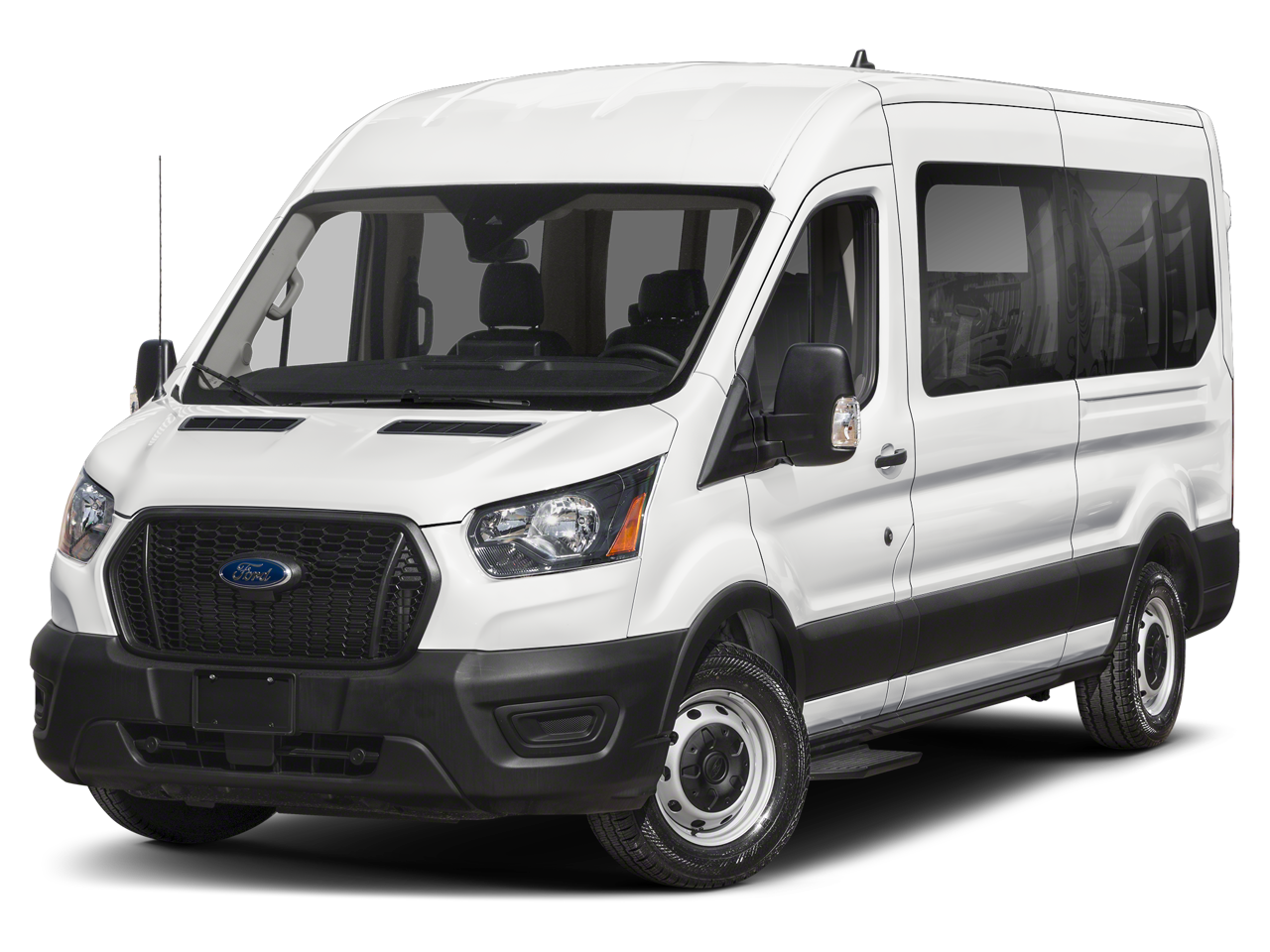 2025 Ford Transit 350 XL in Oxford White — front three-quarter view
