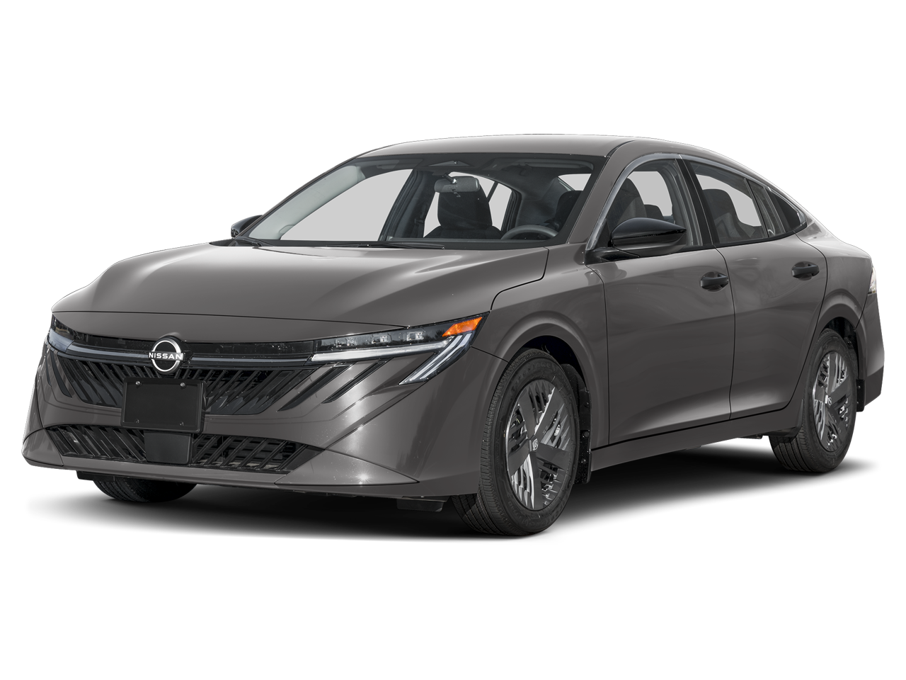 2026 Nissan Sentra S in Gun Metallic — front three-quarter view