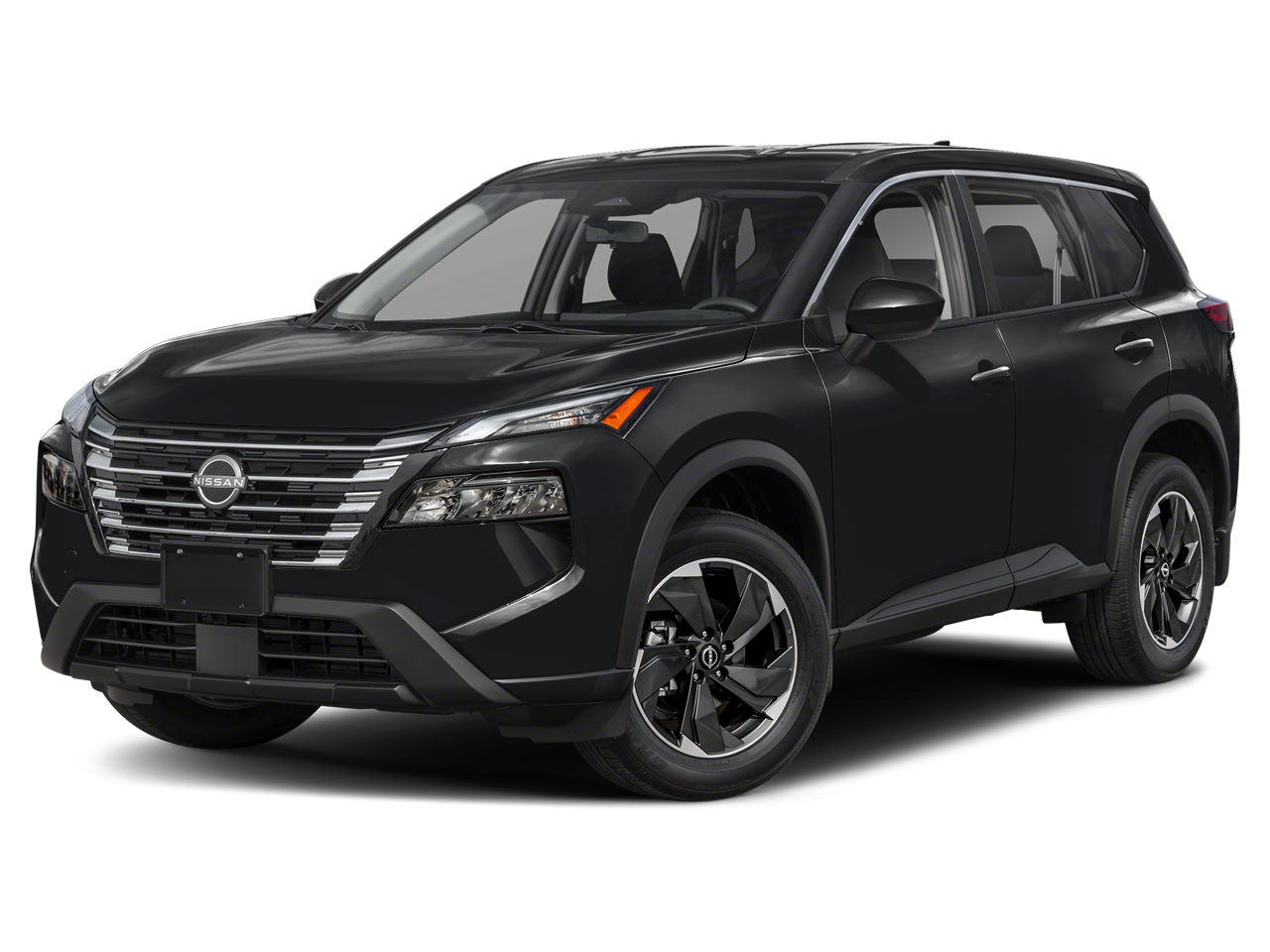 2026 Nissan Rogue SV FWD in Super Black — front three-quarter view