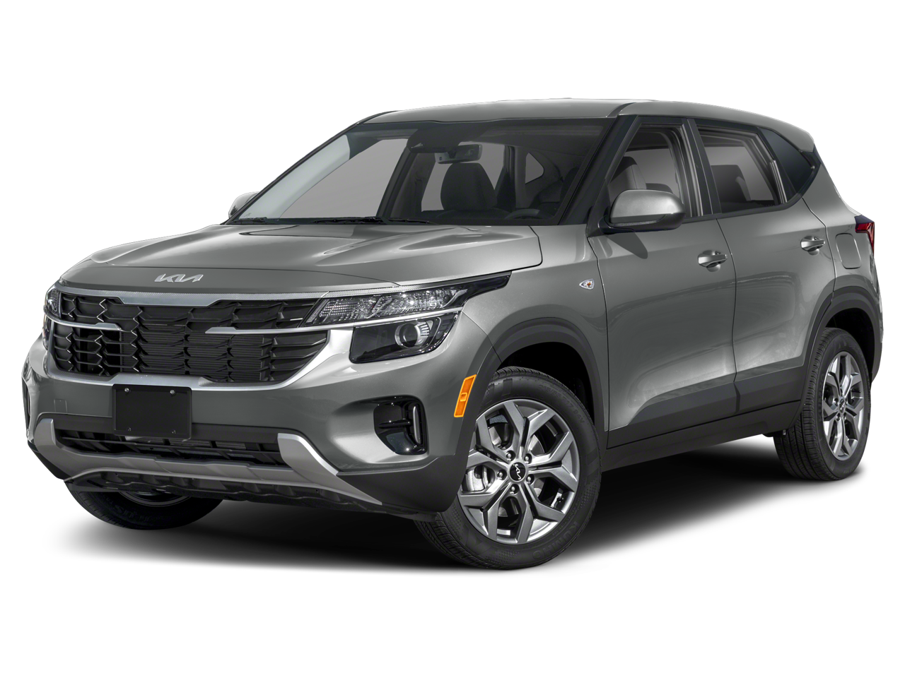 2026 Kia Seltos LX in Gray — front three-quarter view