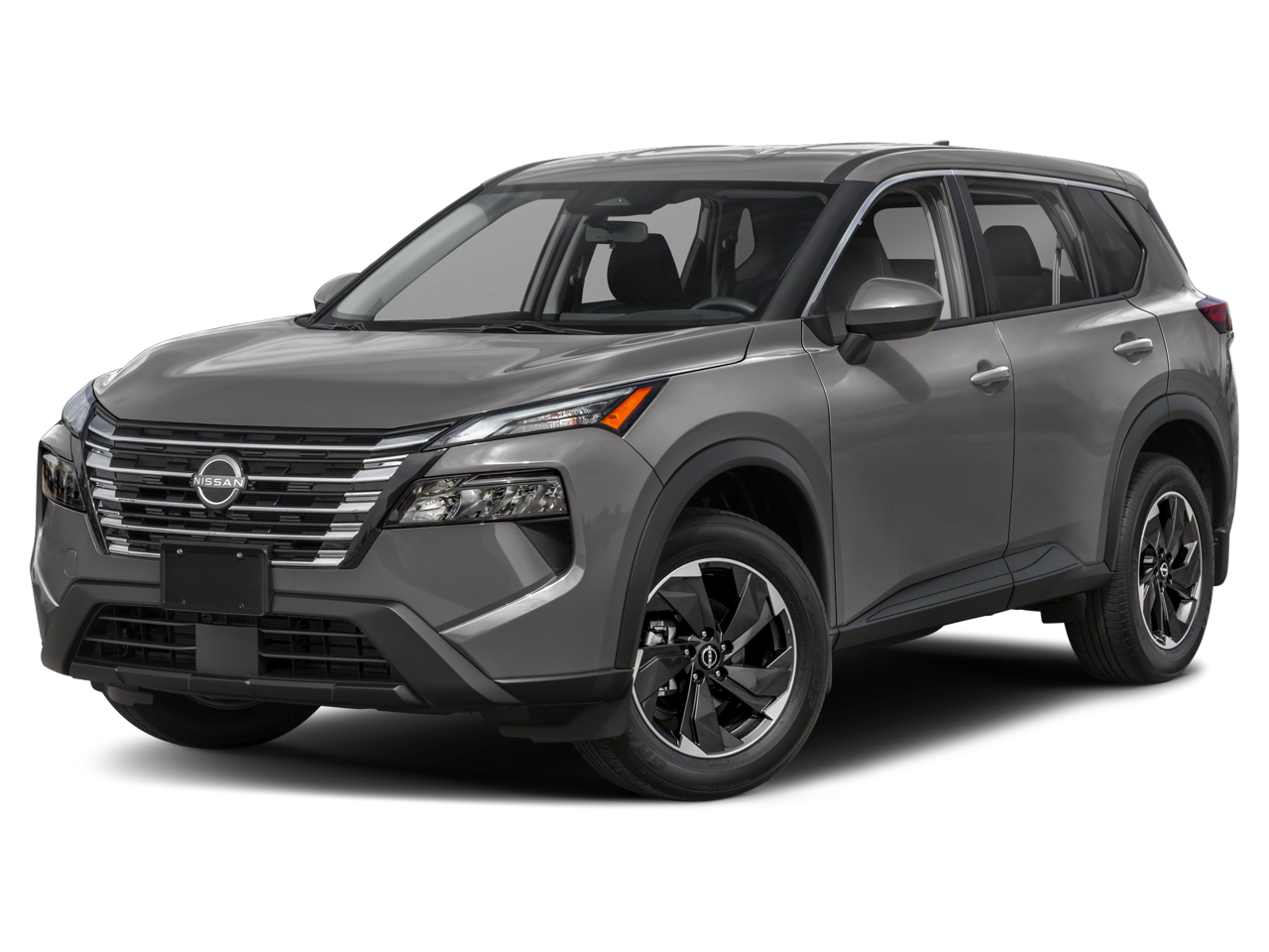 2026 Nissan Rogue Dark Armor in Boulder Gray Pearl/Super Black — front three-quarter view